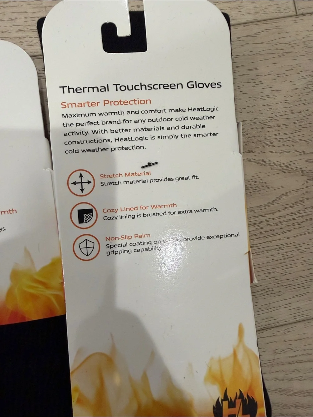 Black Thermal Knit Hat and Touchscreen Gloves Set